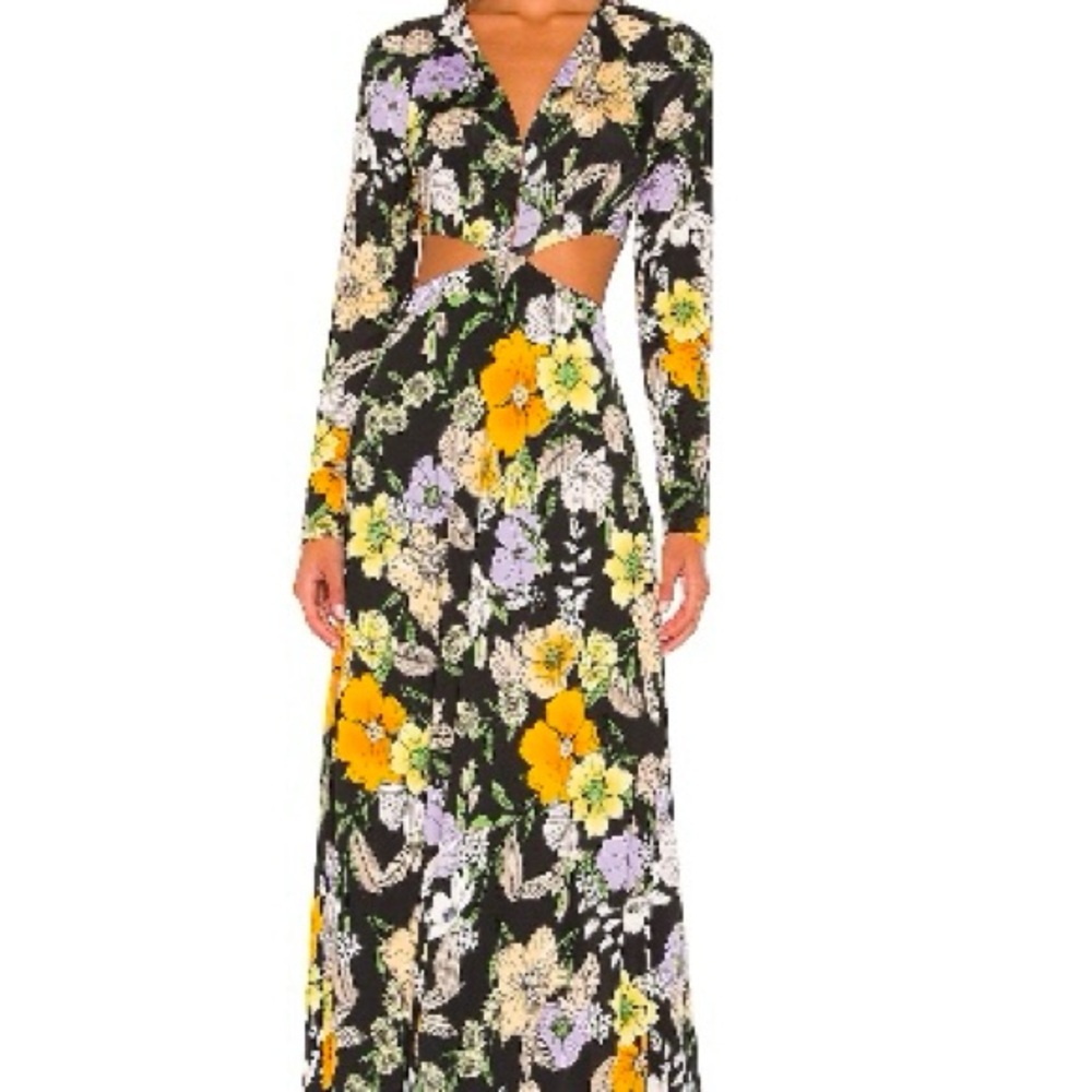 AFRM long sleeve floral dress